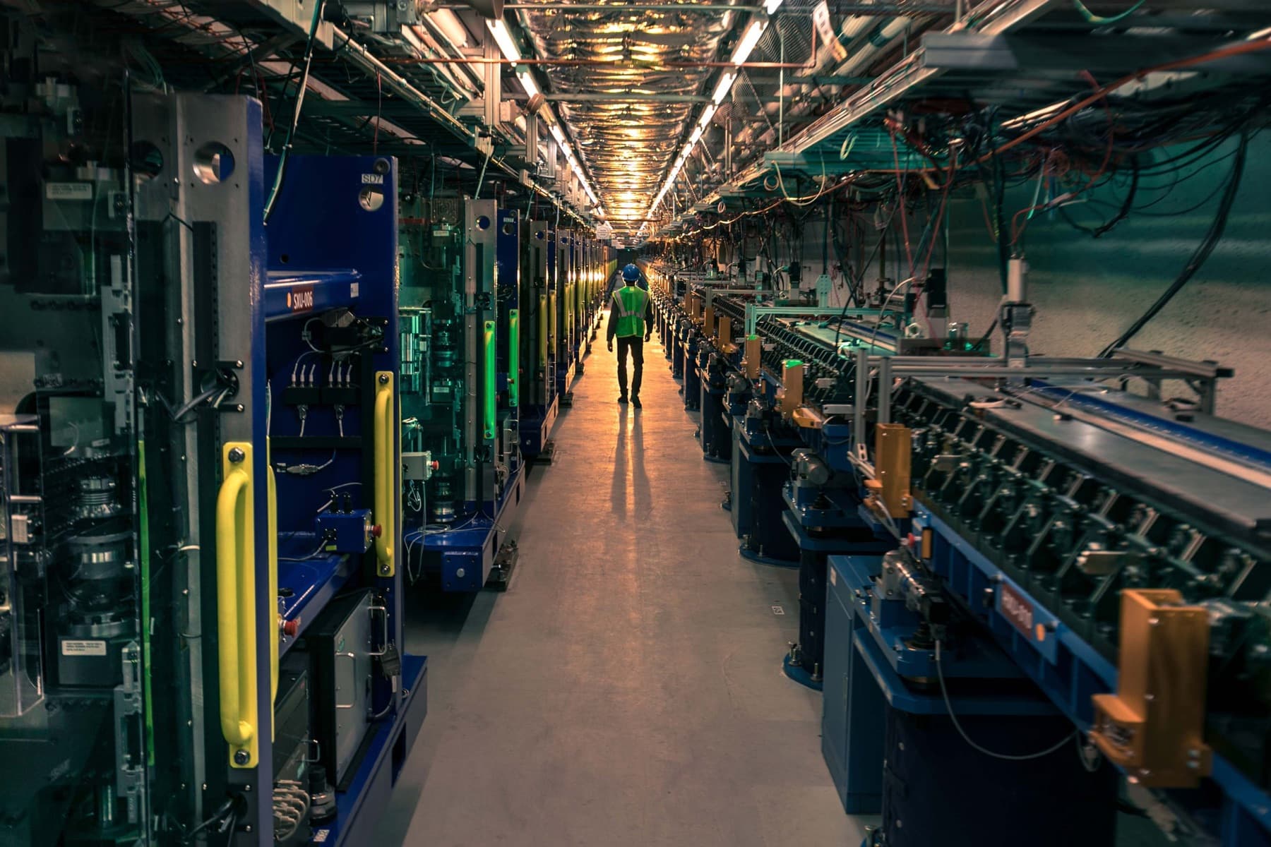 The LCLS undulator hall at SLAC